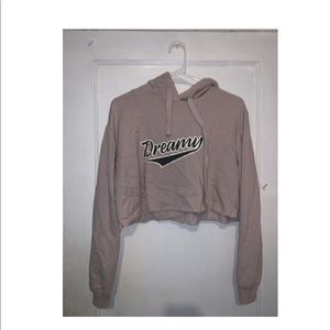 LIGHT PURPLE “DREAMY” CROPPED SWEATSHIRT.